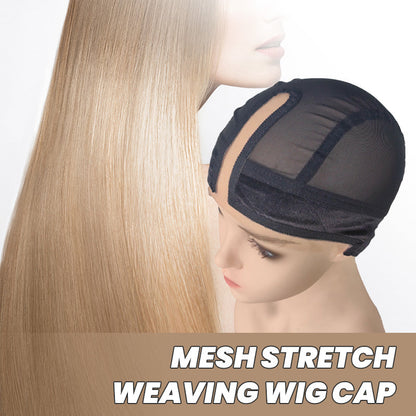 4 × 5 tum U-del perukkappa i mesh med stretch