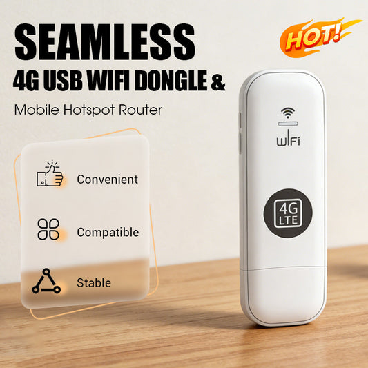 Bärbar 4G USB WiFi-dongle och mobil hotspot-router