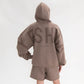 Tjock Oversized Faith Hoodie med Kristet Tryck
