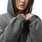 Glitter-hoodie med dragkedja och byxor med vida ben för damer