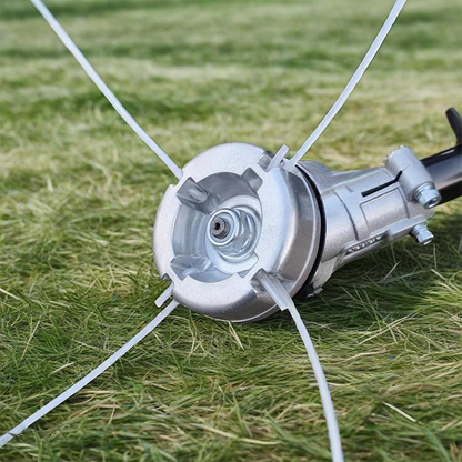 🔧 50% RABAT NU! Aluminiumstrimmerhoved til græstrimmer og ukrudtsrydder – 4-linjers skæring, holdbar & universel pasform 🌿⚡
