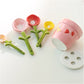 🌸 Måleskeer i keramik med blomstermotiv – søde, præcise og flotte at have stående fremme