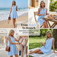 👗 BEGRÆNSET TID: 50 % RABAT! 💥 Åndbar, afslappet sommerkjole – broderet V-udskæring, krølfri, alsidig ✨