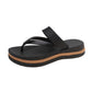 👡 Flip-flops til kvinder med vævet rem og høj sål👣 – polstret, skridsikker og klar til sommeren