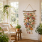 🌸SIDSTE DAG – SÆRTILBUD!!🏵️Hæklet blomsterdekoration til væggen