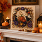 🎃 50 % RABAT NU! Halloween-DIY-sæt med spøgelsesmotiv og perler – komplet sæt med lærred, perler og lim – skab en magisk efterårsdekoration 👻✨