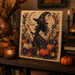 🎃 50 % RABAT NU! Halloween-DIY-sæt med spøgelsesmotiv og perler – komplet sæt med lærred, perler og lim – skab en magisk efterårsdekoration 👻✨
