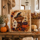🎃 50 % RABAT NU! Halloween-DIY-sæt med spøgelsesmotiv og perler – komplet sæt med lærred, perler og lim – skab en magisk efterårsdekoration 👻✨