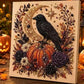 🎃 50 % RABAT NU! Halloween-DIY-sæt med spøgelsesmotiv og perler – komplet sæt med lærred, perler og lim – skab en magisk efterårsdekoration 👻✨