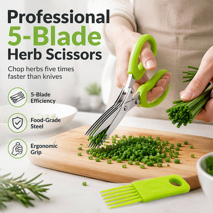 ✂️🔥 50% RABAT! 🌿 Flerlagdet køkkensaks i rustfrit stål – Skarp og alsidig til alle køkkenopgaver 🍚