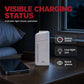 Bærbar nødoplader til mobiltelefoner – powerbank drevet af AA-batterier med LED-lommelygte