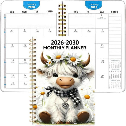 Månedsplanlægger 2026–2030 – Söt höglandsko