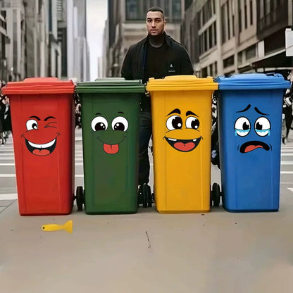 4 ark sjove smiley-ansigt klistermærker