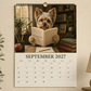 🔥🎁Nyhed 50 % RABAT🔥Vægkalender med Yorkshire Terrier 2027