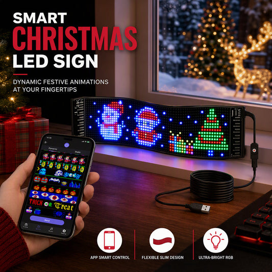 Fleksibelt LED-display til bilen med smart appstyring