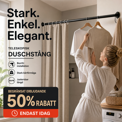 Justerbar spændestang uden boring