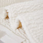 Cremefarvet berber fleece anti-ridse sofabetræk