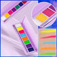 Vandopløselig fluorescerende makeup-palette