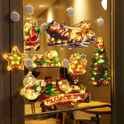 🎄Tidligt julesalg🎊Sugekoplys til julevinduer🎅