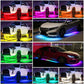 2023 Fleksibelt RGB-vandtæt LED-striplys til bilchassis (4STK)